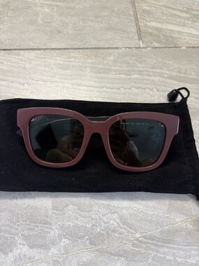 Gucci Women's Maroon Square Sunglasses